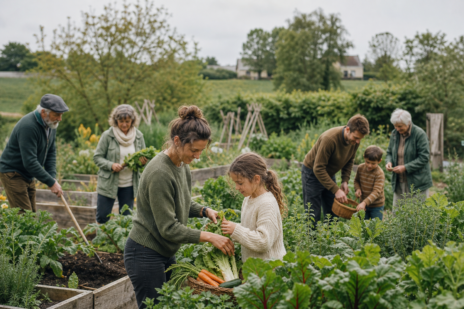 Belgian community harvest garden